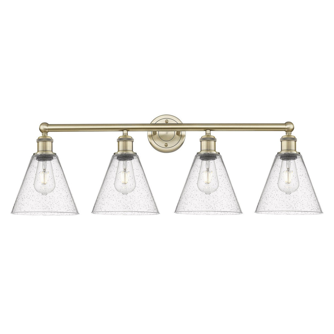 Innovations Downtown Urban 616-4W-AB-GBC-84 Bath Vanity Light 35 in. wide - Antique Brass