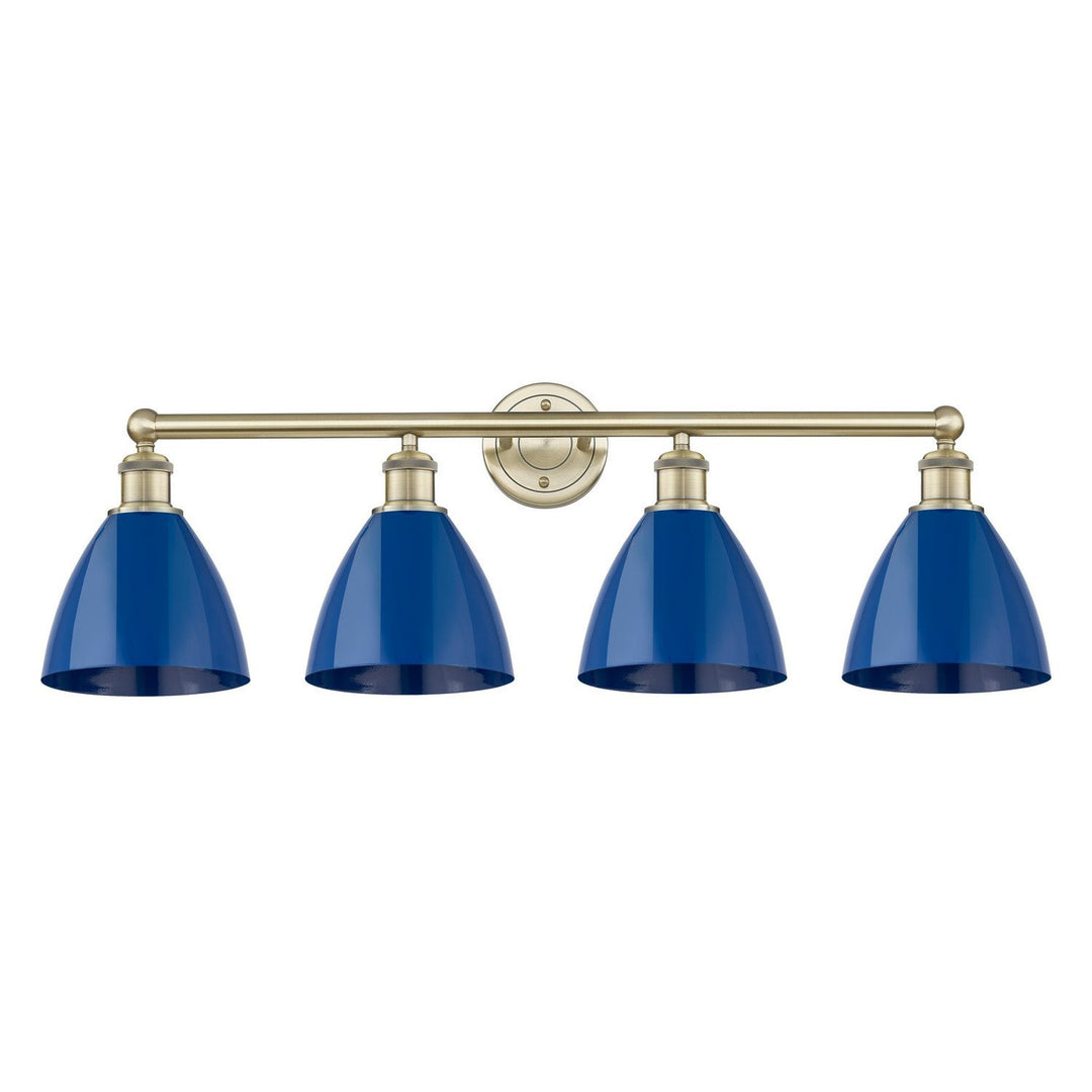 Innovations Downtown Urban 616-4W-AB-MBD-75-BL Bath Vanity Light 35 in. wide - Antique Brass