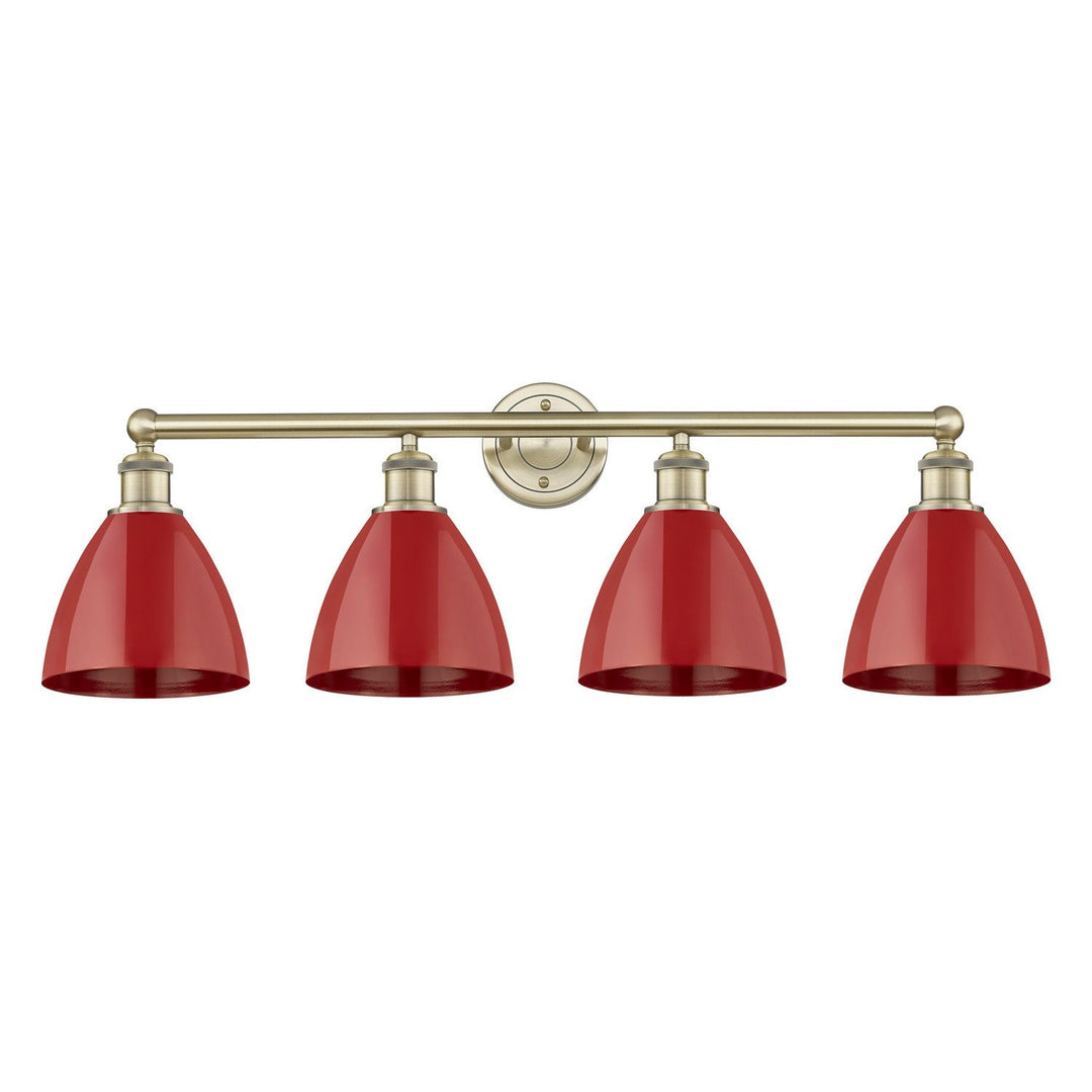 Innovations Edison 616-4W-AB-MBD-75-RD Bath Vanity Light 35 in. wide - Antique Brass