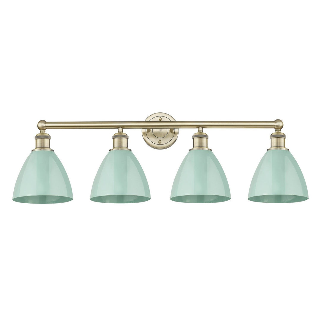 Innovations Downtown Urban 616-4W-AB-MBD-75-SF Bath Vanity Light 35 in. wide - Antique Brass
