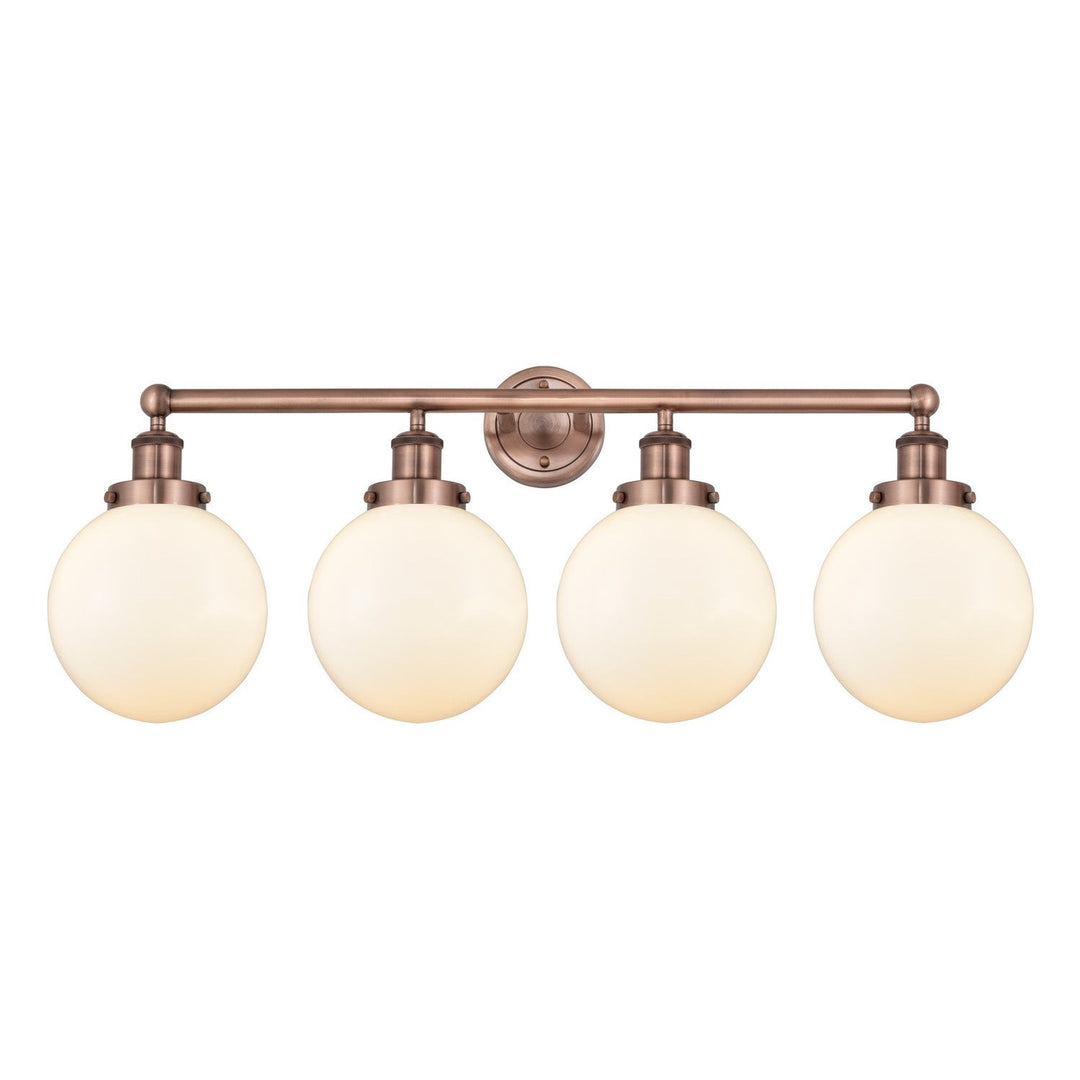 Innovations Edison 616-4W-AC-G201-8 Bath Vanity Light 34 in. wide - Antique Copper