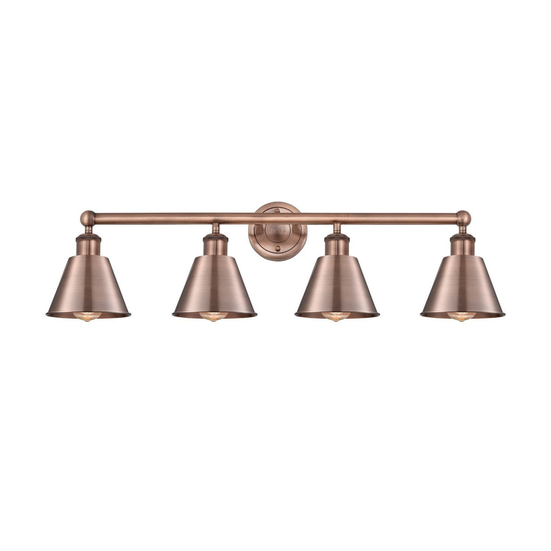 Innovations Ballston 616-4W-AC-M8-AC Bath Vanity Light 34 in. wide - Antique Copper