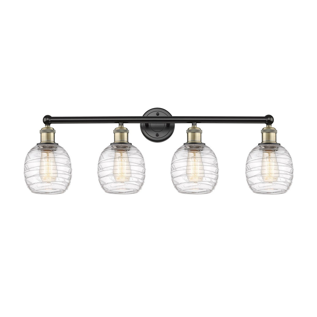 Innovations Edison 616-4W-BAB-G1013 Bath Vanity Light 33 in. wide - Black Antique Brass