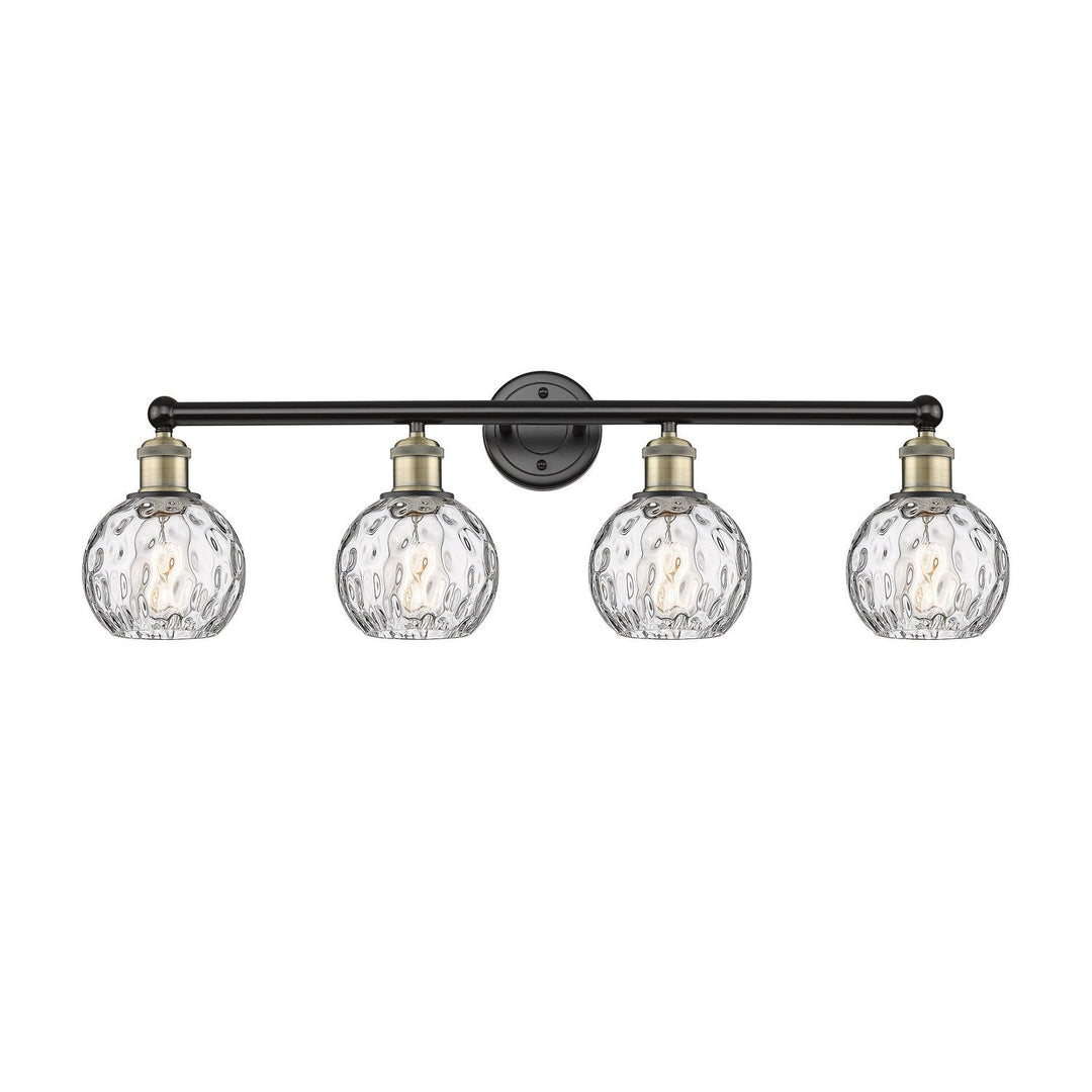 Innovations Edison 616-4W-BAB-G1215-6 Bath Vanity Light 33 in. wide - Black Antique Brass