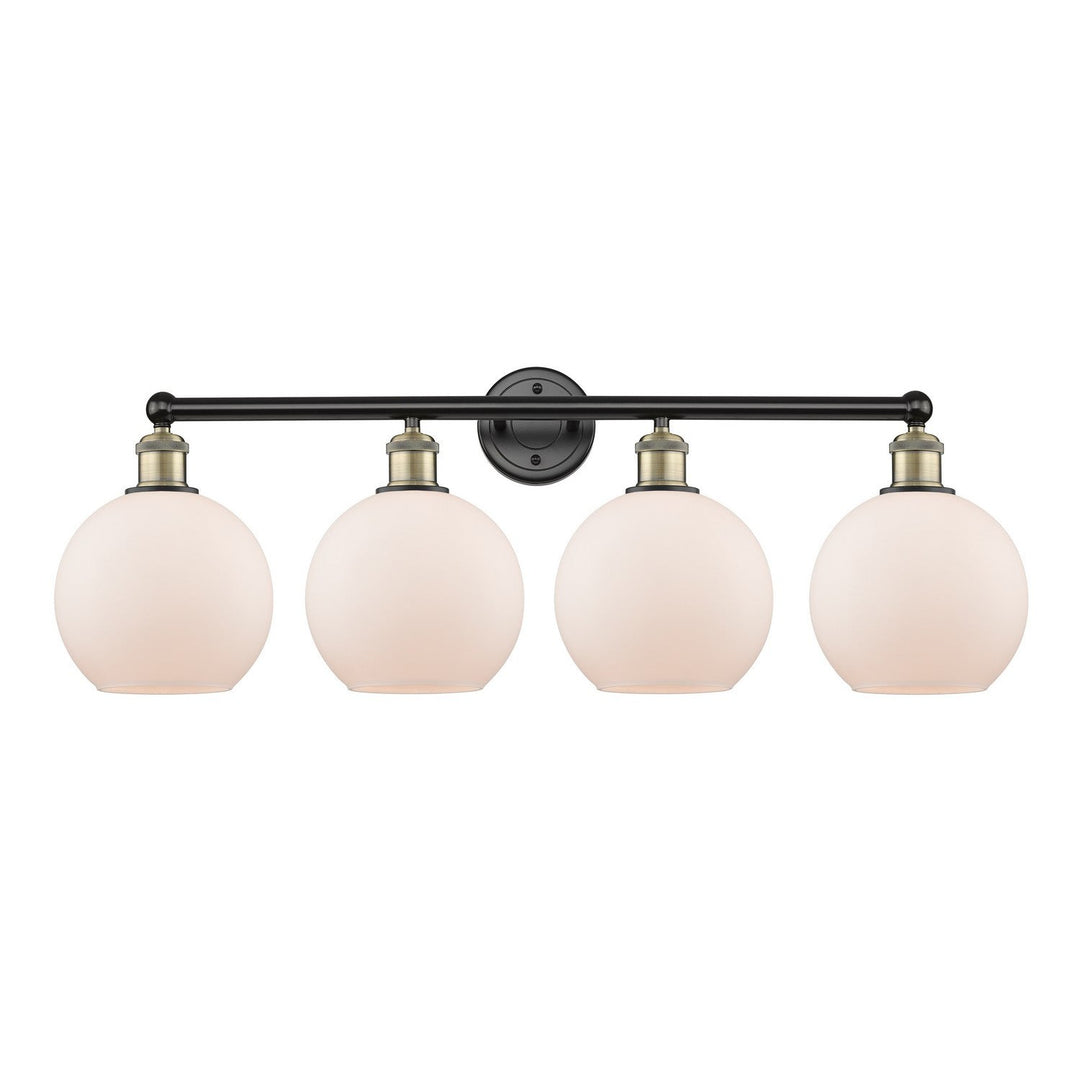 Innovations Downtown Urban 616-4W-BAB-G121-8 Bath Vanity Light 35 in. wide - Black Antique Brass