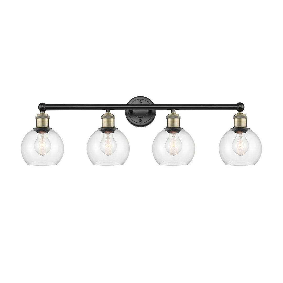 Innovations Edison 616-4W-BAB-G122-6 Bath Vanity Light 33 in. wide - Black Antique Brass