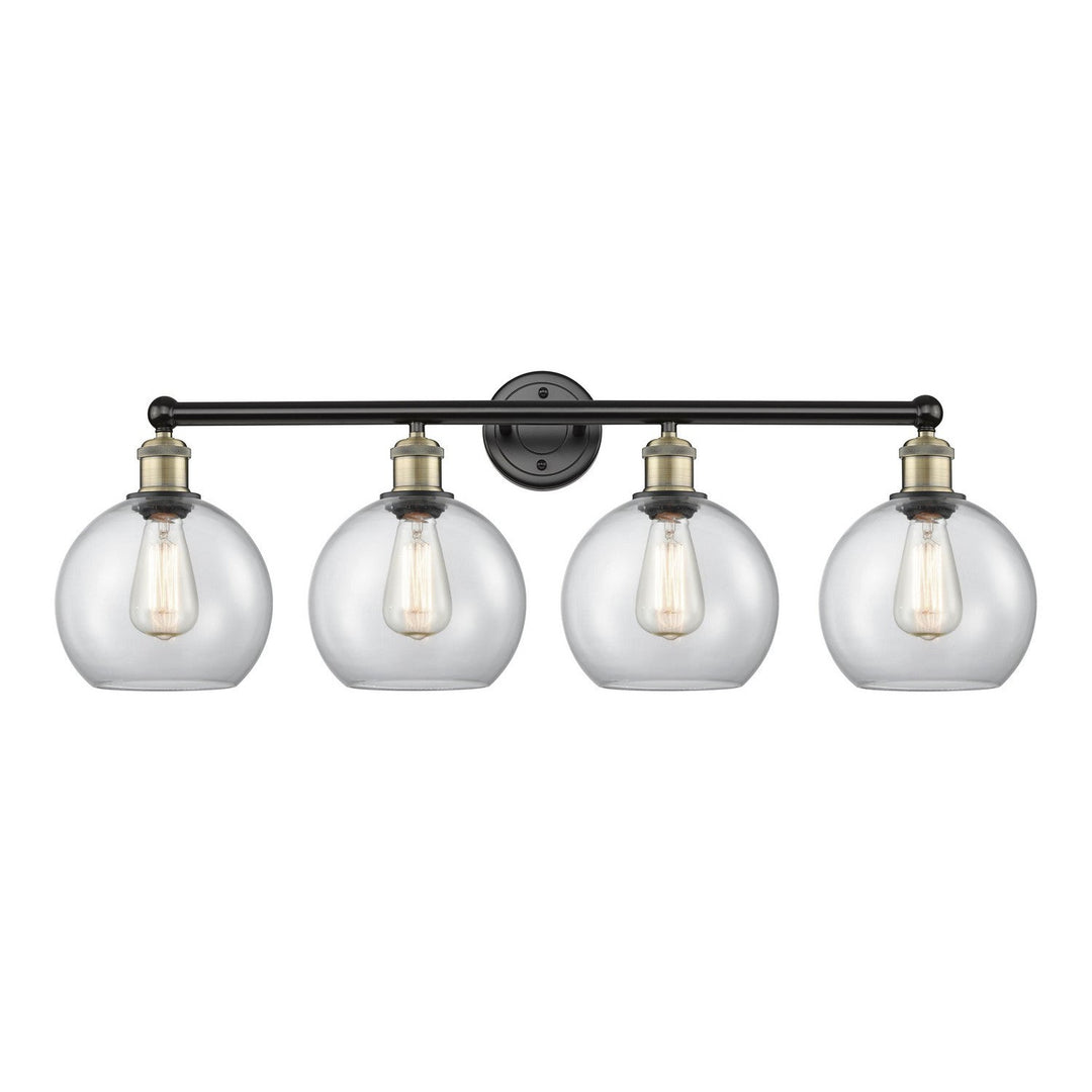 Innovations Downtown Urban 616-4W-BAB-G122-8 Bath Vanity Light 35 in. wide - Black Antique Brass