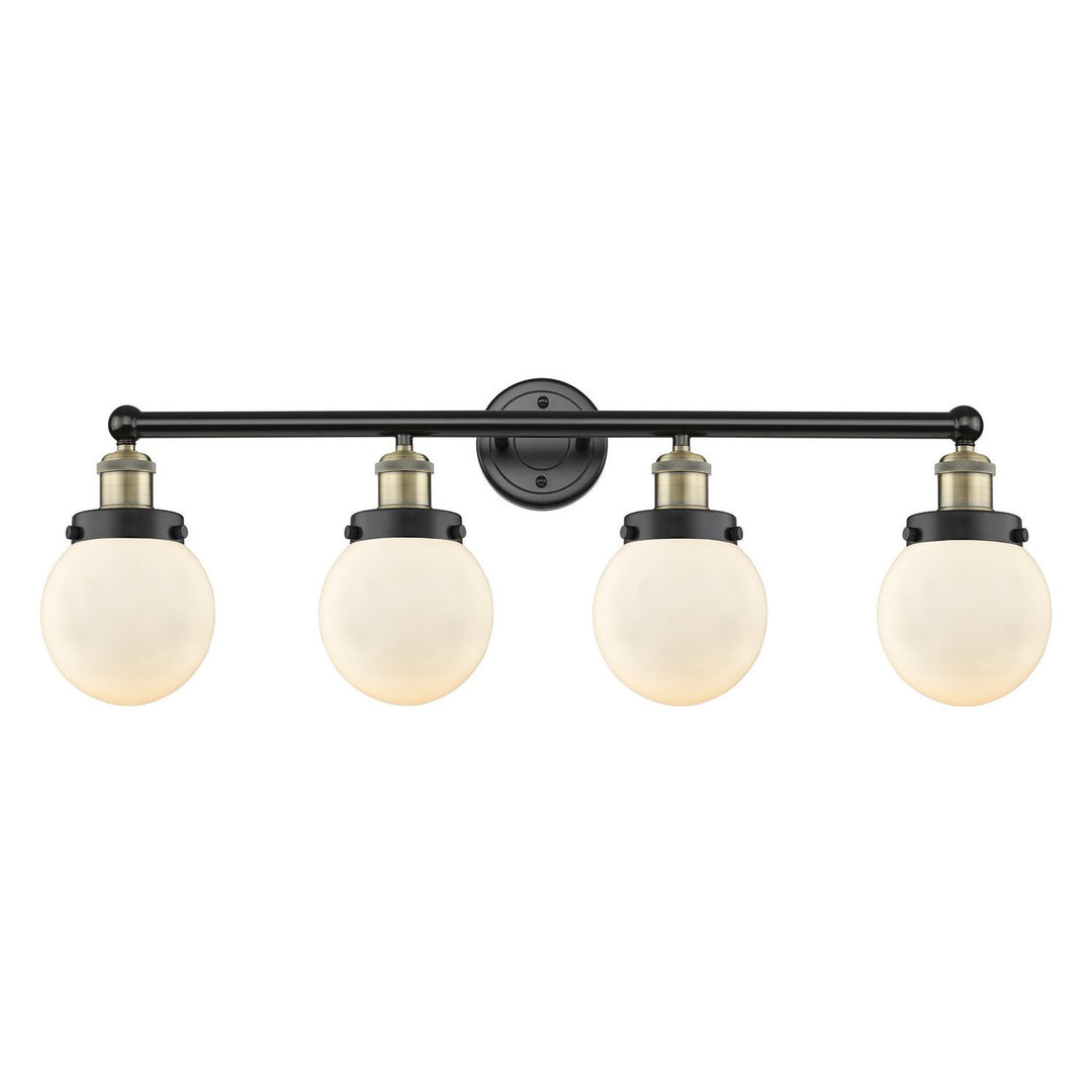 Innovations Edison 616-4W-BAB-G201-6 Bath Vanity Light 34 in. wide - Black Antique Brass