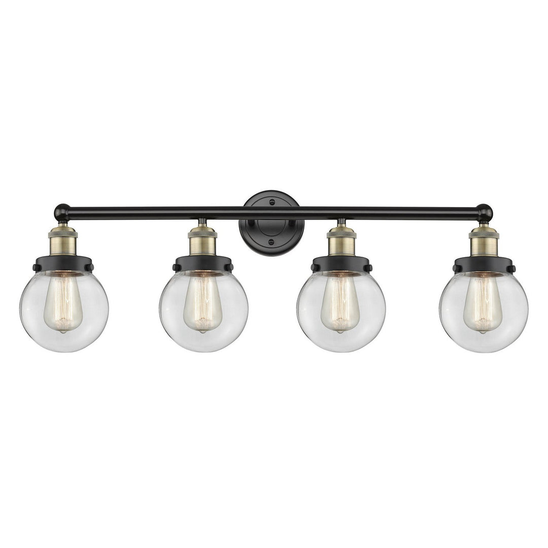 Innovations Edison 616-4W-BAB-G202-6 Bath Vanity Light 34 in. wide - Black Antique Brass