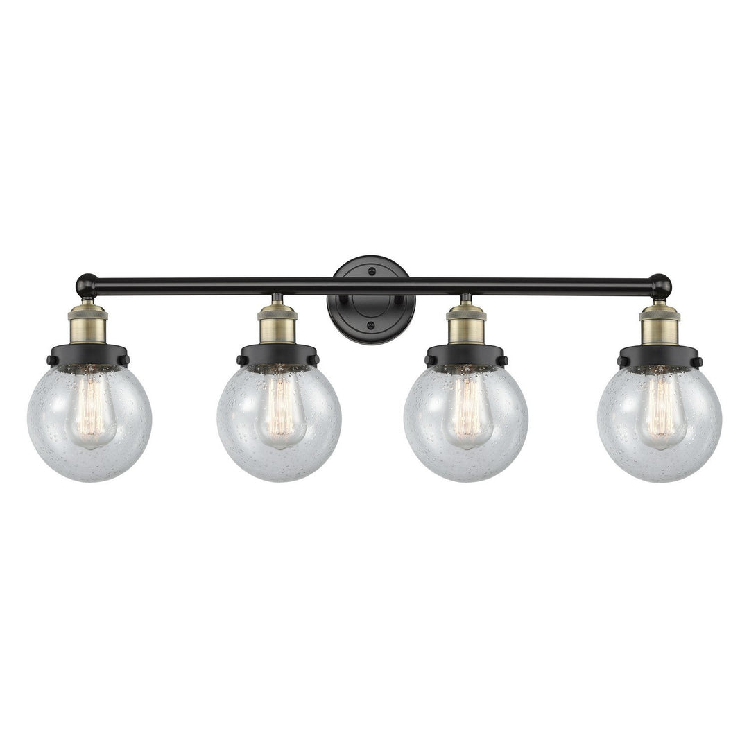 Innovations Edison 616-4W-BAB-G204-6 Bath Vanity Light 34 in. wide - Black Antique Brass