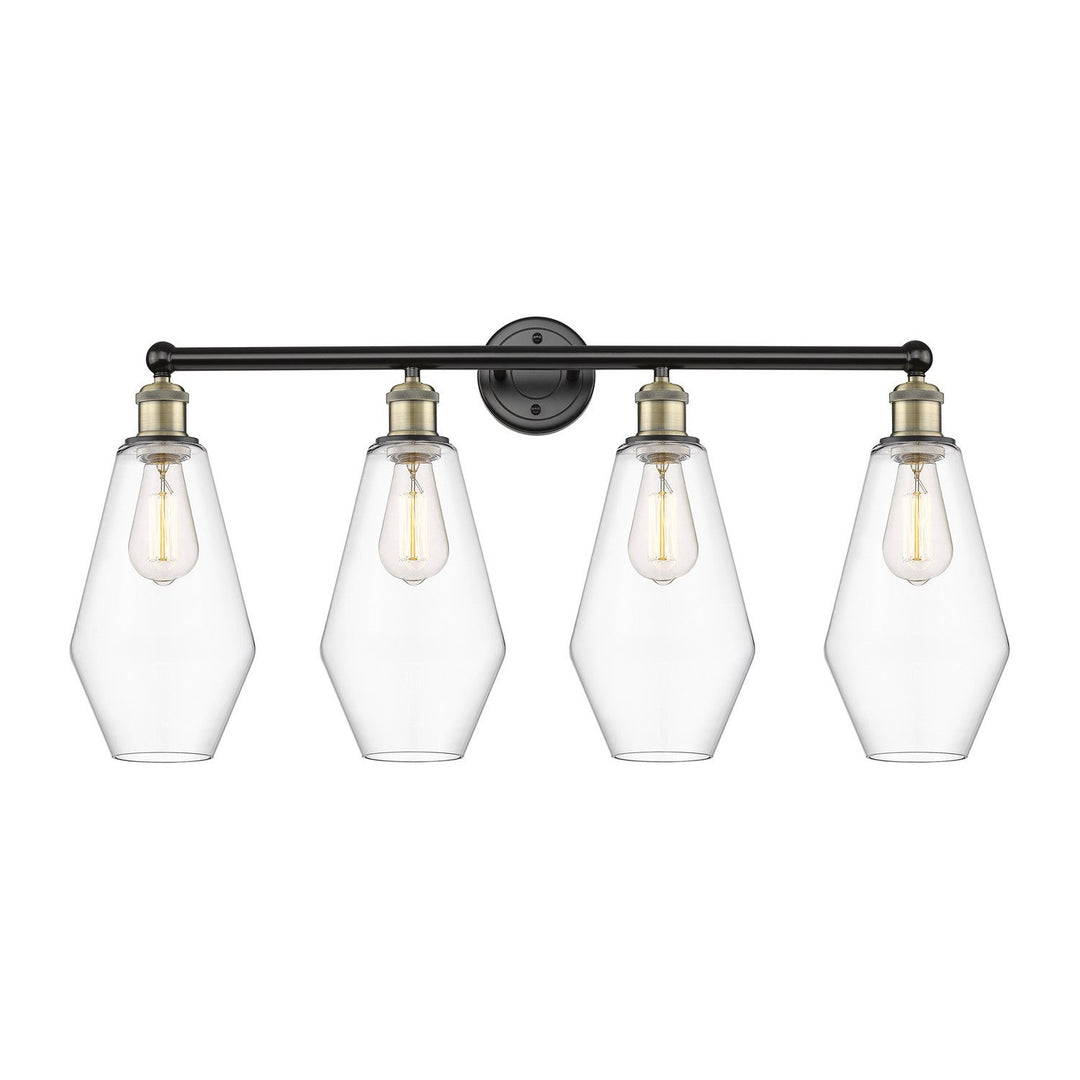 Innovations Downtown Urban 616-4W-BAB-G652-7 Bath Vanity Light 34 in. wide - Black Antique Brass