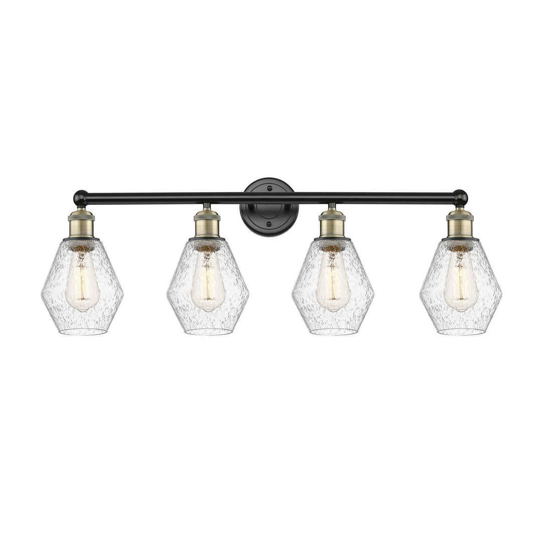 Innovations Edison 616-4W-BAB-G654-6 Bath Vanity Light 33 in. wide - Black Antique Brass