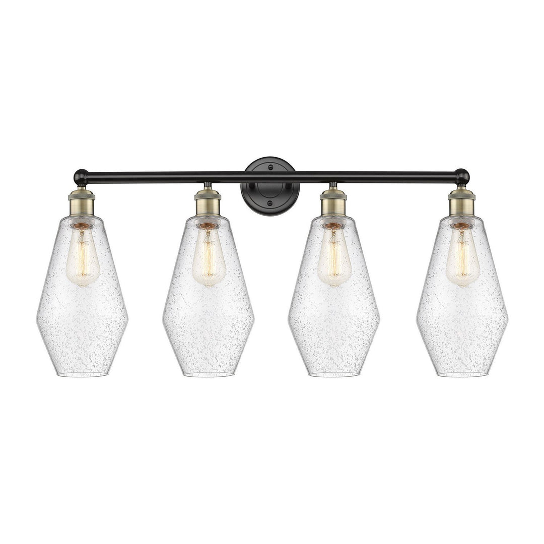 Innovations Downtown Urban 616-4W-BAB-G654-7 Bath Vanity Light 34 in. wide - Black Antique Brass