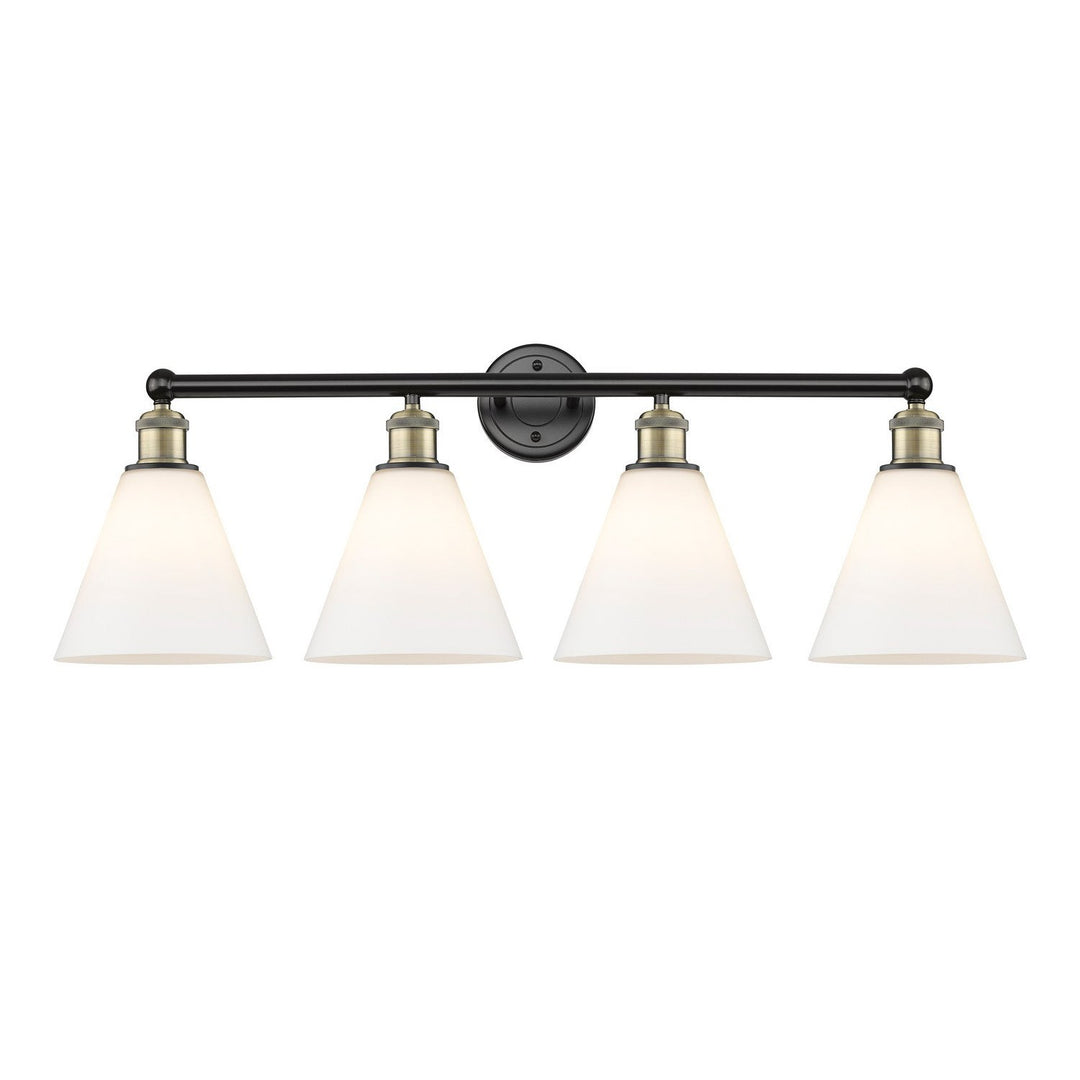 Innovations Downtown Urban 616-4W-BAB-GBC-81 Bath Vanity Light 35 in. wide - Black Antique Brass