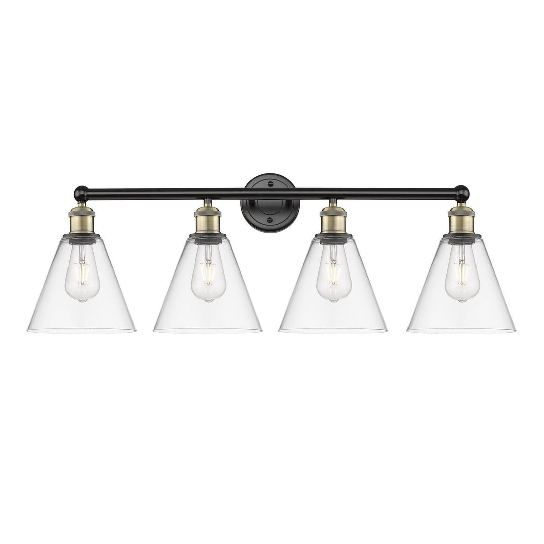 Innovations Downtown Urban 616-4W-BAB-GBC-82 Bath Vanity Light 35 in. wide - Black Antique Brass