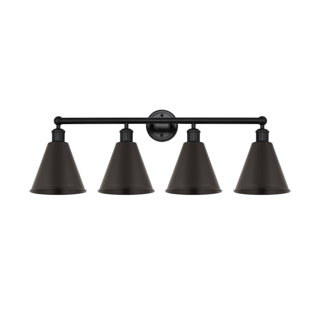 Innovations Downtown Urban 616-4W-BK-MBC-8-BK Bath Vanity Light 35 in. wide - Matte Black