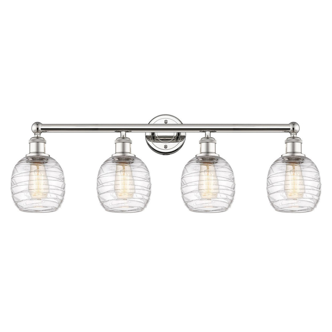 Innovations Edison 616-4W-PN-G1013 Bath Vanity Light 33 in. wide - Polished Nickel