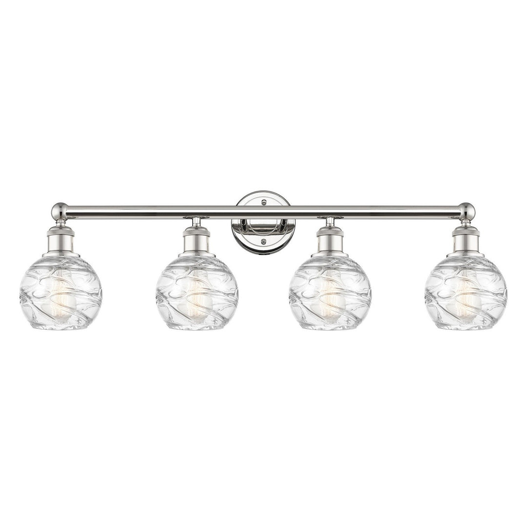 Innovations Edison 616-4W-PN-G1213-6 Bath Vanity Light 33 in. wide - Polished Nickel
