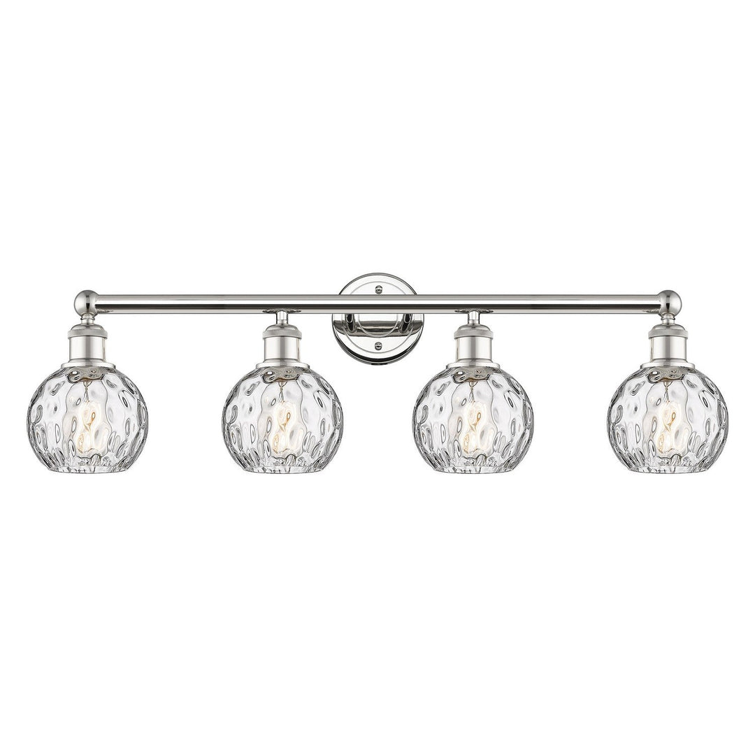 Innovations Edison 616-4W-PN-G1215-6 Bath Vanity Light 33 in. wide - Polished Nickel
