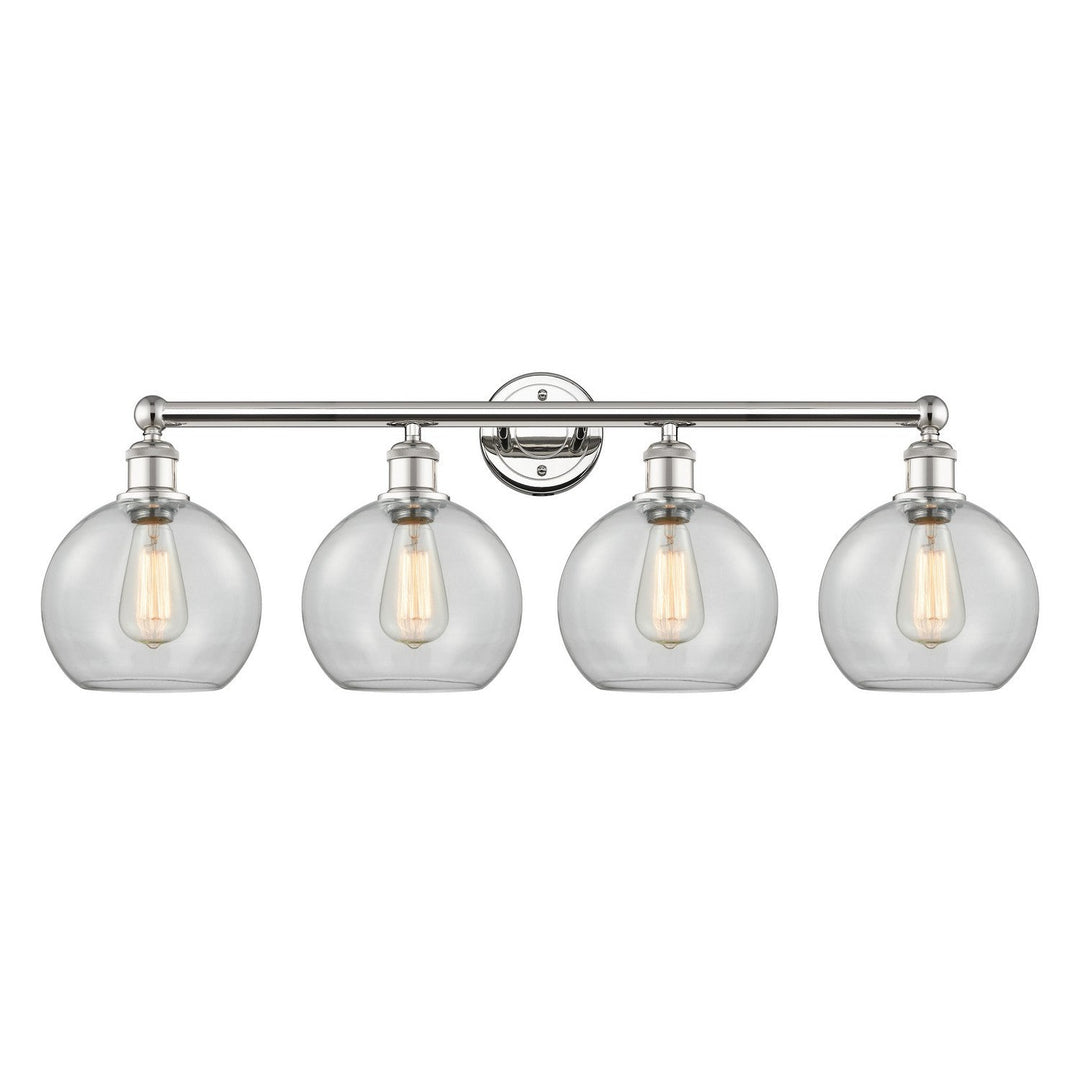 Innovations Downtown Urban 616-4W-PN-G122-8 Bath Vanity Light 35 in. wide - Polished Nickel