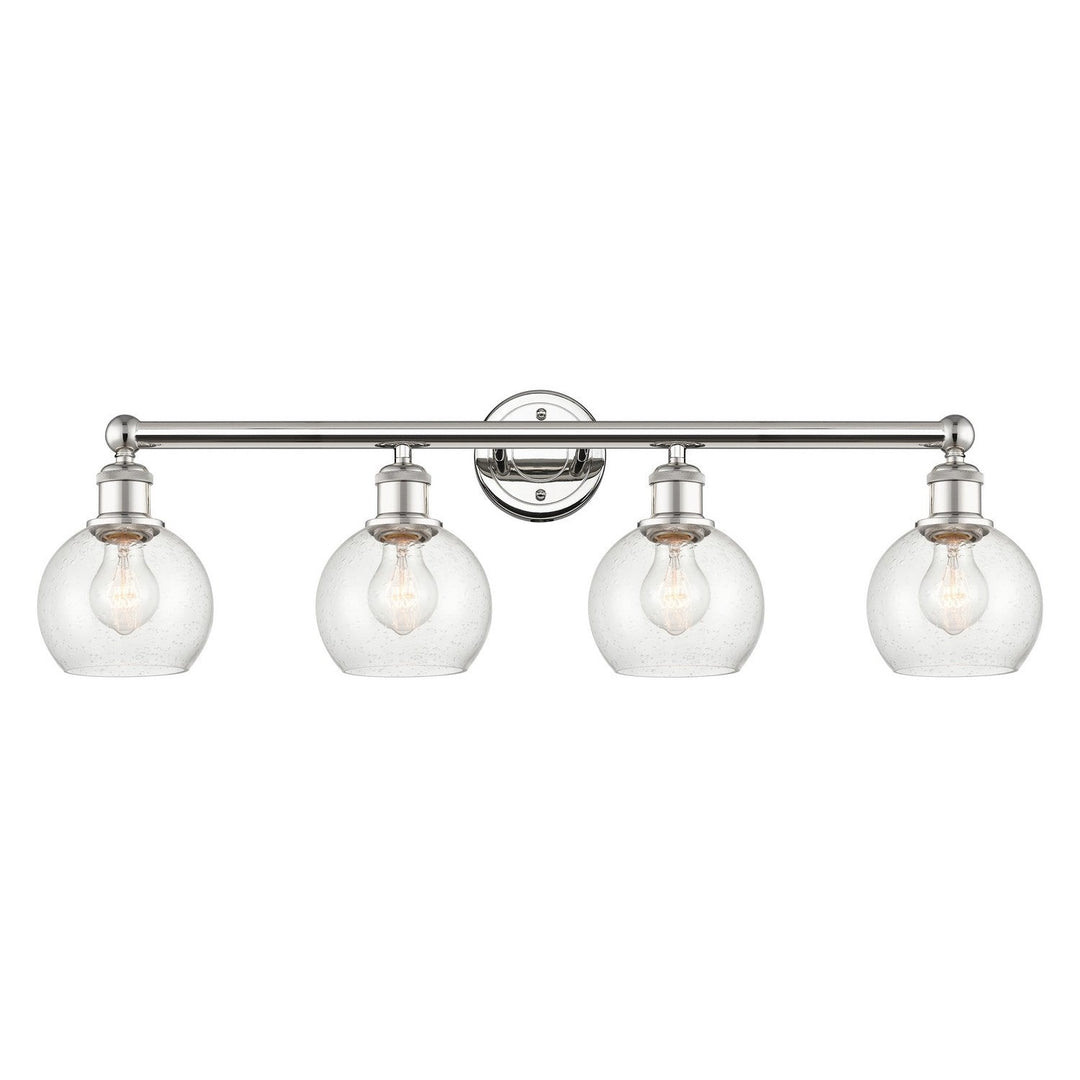 Innovations Edison 616-4W-PN-G124-6 Bath Vanity Light 33 in. wide - Polished Nickel