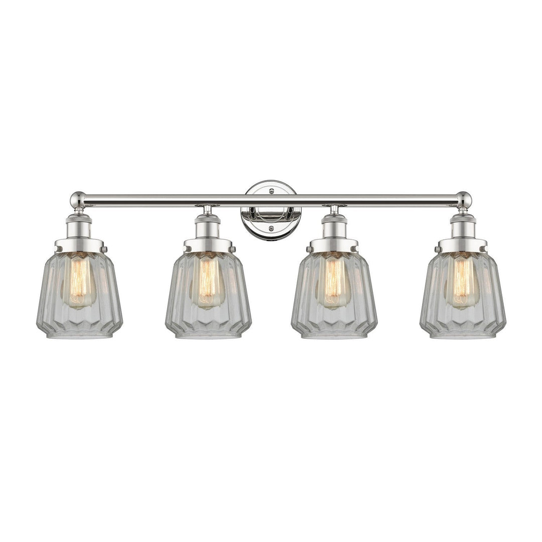 Innovations Edison 616-4W-PN-G142 Bath Vanity Light 34 in. wide - Polished Nickel