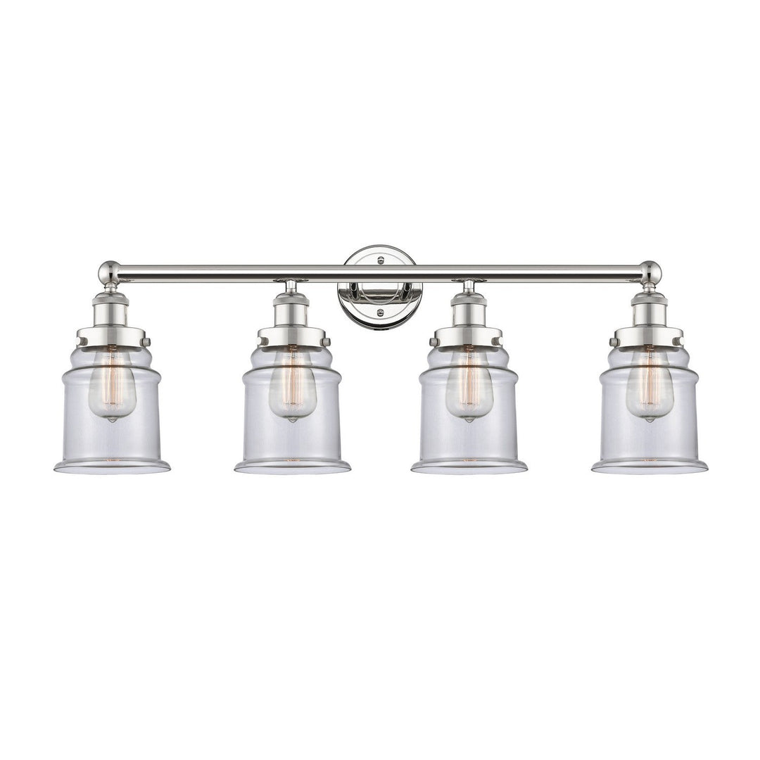 Innovations Edison 616-4W-PN-G182 Bath Vanity Light 33 in. wide - Polished Nickel