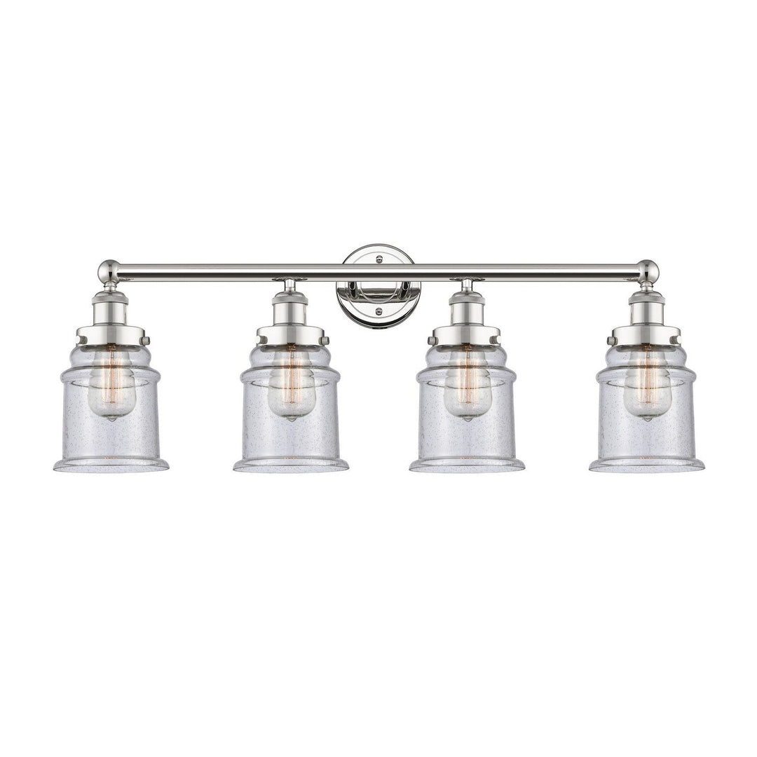 Innovations Edison 616-4W-PN-G184 Bath Vanity Light 33 in. wide - Polished Nickel