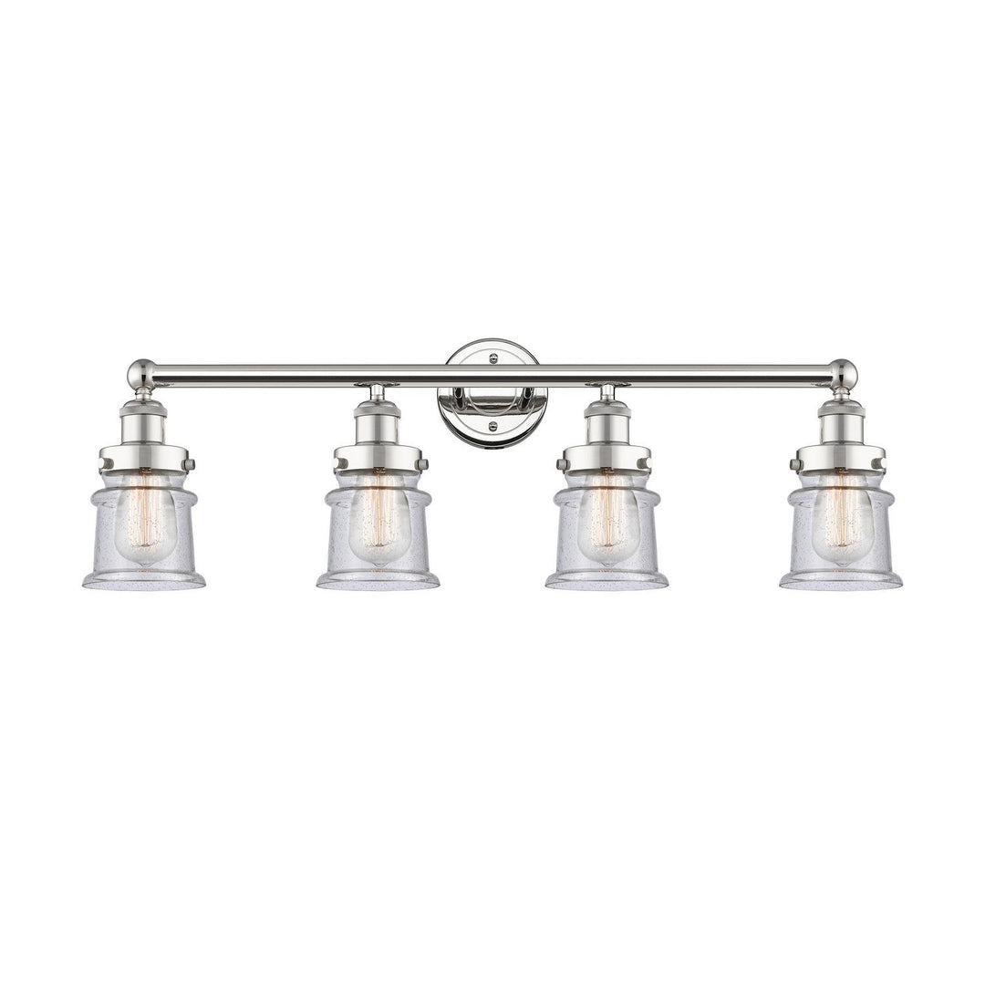 Innovations Edison 616-4W-PN-G184S Bath Vanity Light 33 in. wide - Polished Nickel