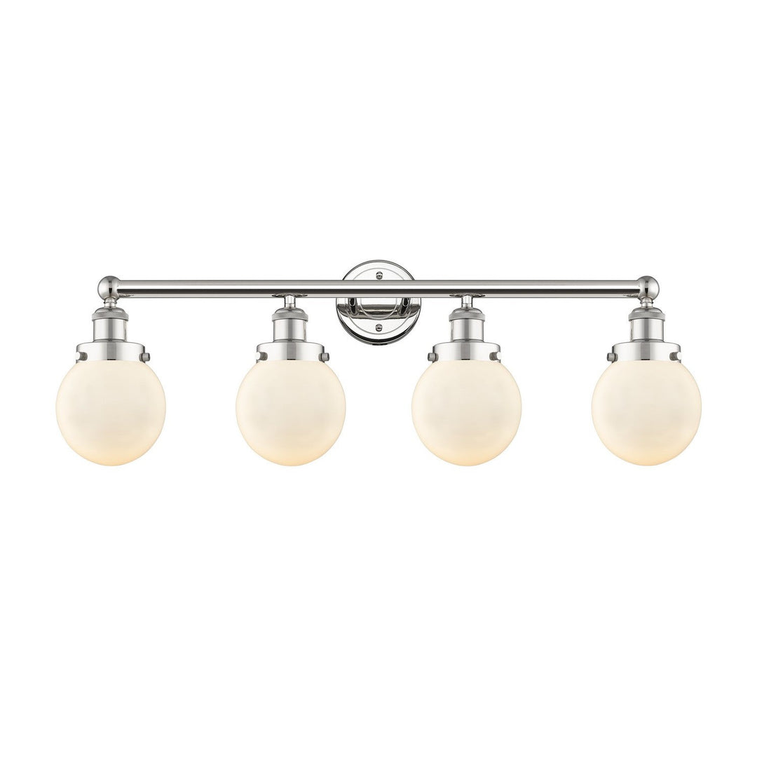 Innovations Edison 616-4W-PN-G201-6 Bath Vanity Light 34 in. wide - Polished Nickel