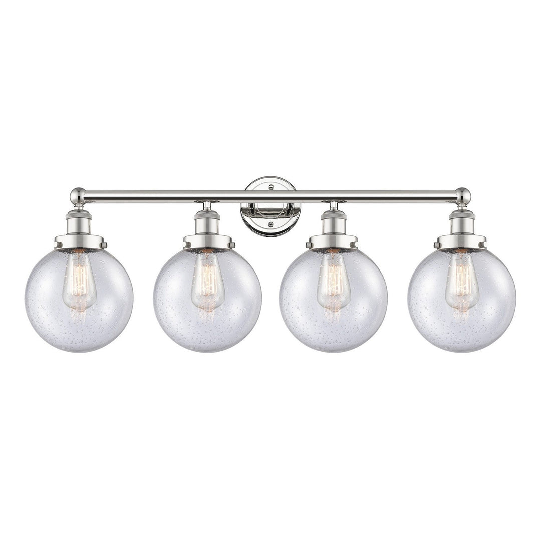 Innovations Edison 616-4W-PN-G204-8 Bath Vanity Light 34 in. wide - Polished Nickel