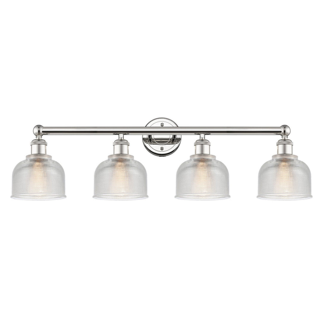 Innovations Edison 616-4W-PN-G412 Bath Vanity Light 33 in. wide - Polished Nickel