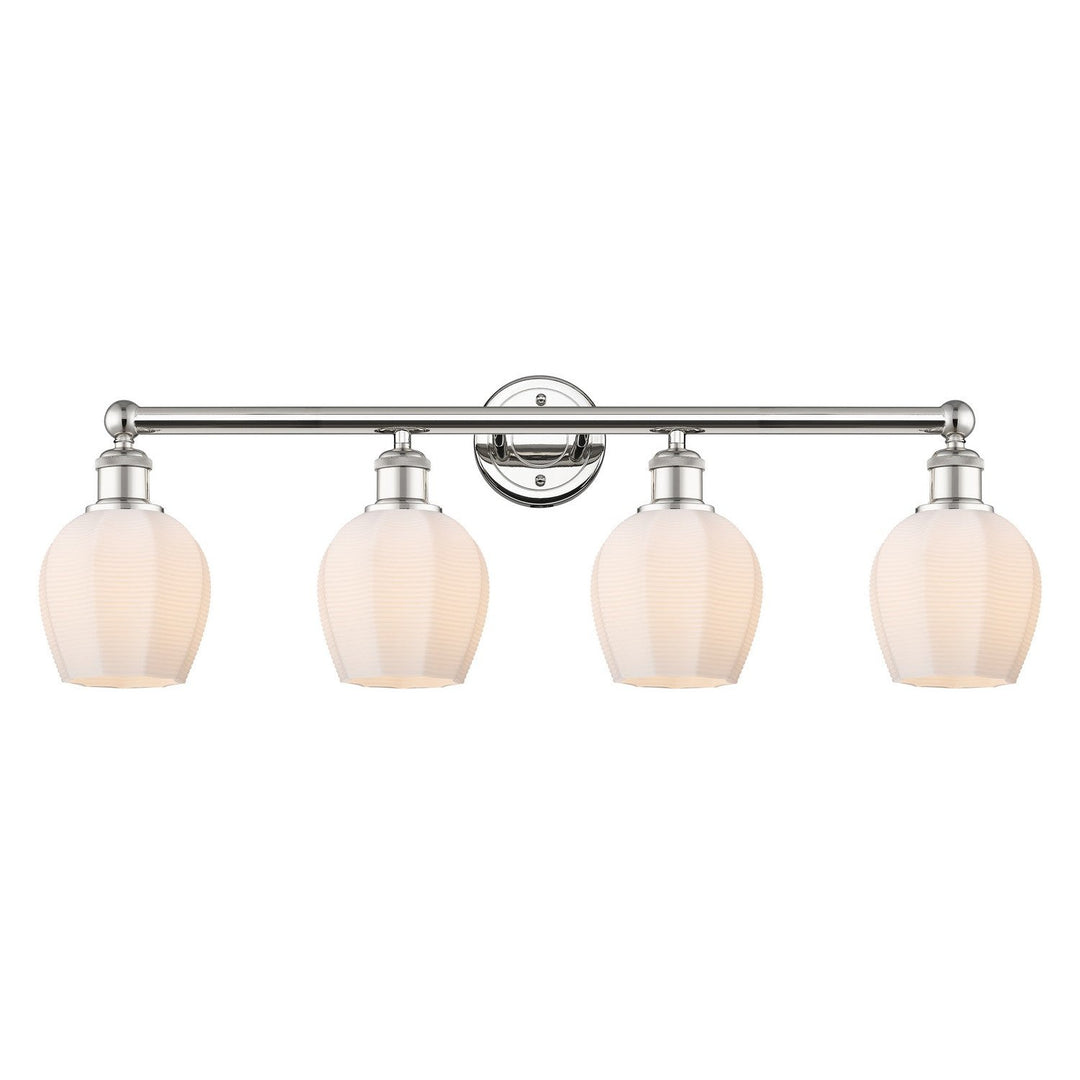 Innovations Edison 616-4W-PN-G461-6 Bath Vanity Light 33 in. wide - Polished Nickel