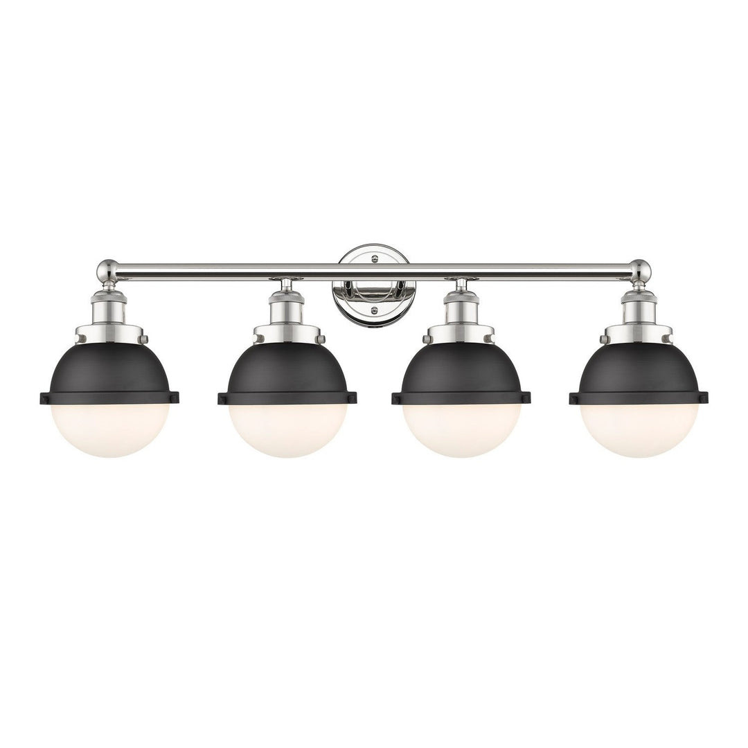 Innovations Downtown Urban 616-4W-PN-HFS-61-BK Bath Vanity Light 35 in. wide - Polished Nickel