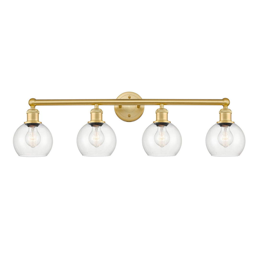 Innovations Edison 616-4W-SG-G122-6 Bath Vanity Light 33 in. wide - Satin Gold