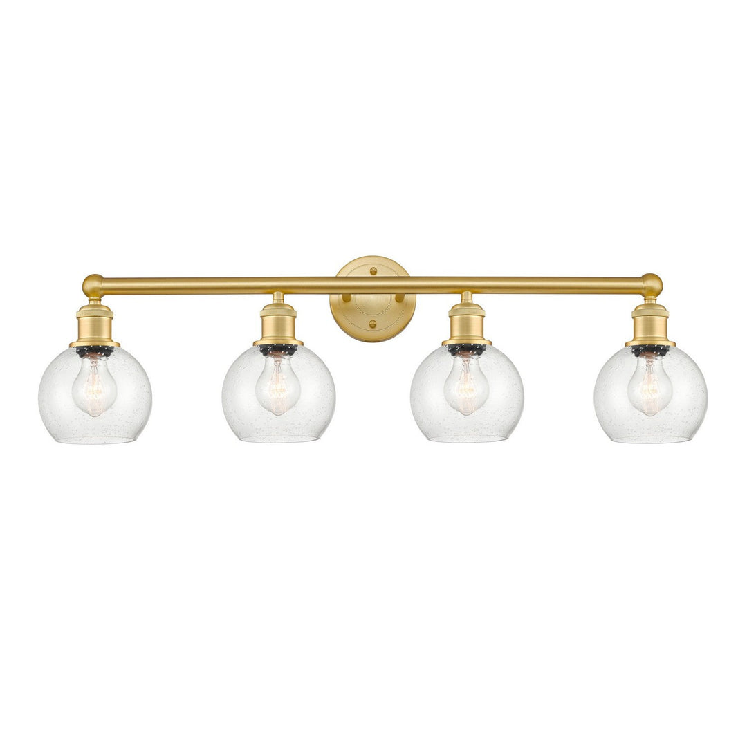 Innovations Edison 616-4W-SG-G124-6 Bath Vanity Light 33 in. wide - Satin Gold