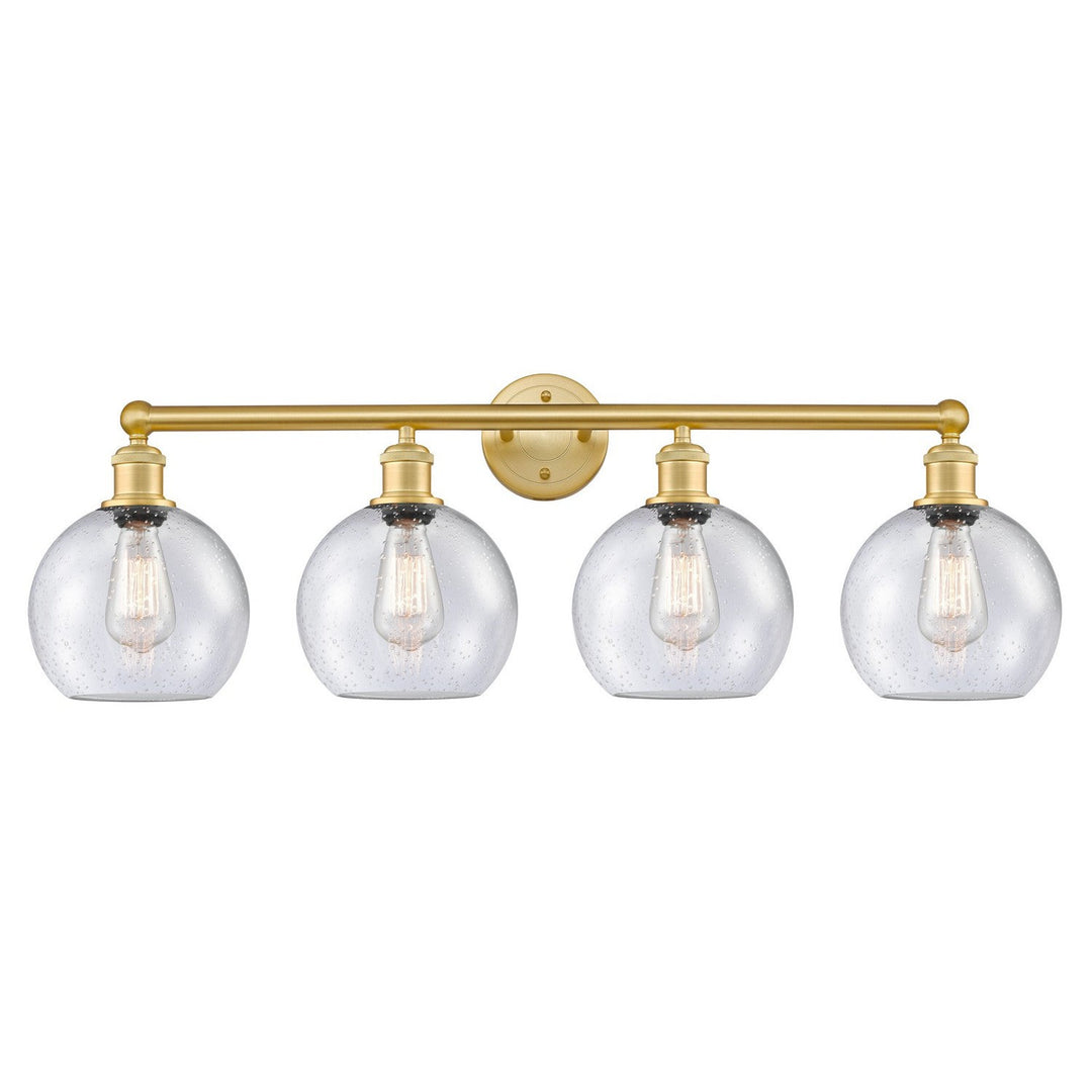 Innovations Downtown Urban 616-4W-SG-G124-8 Bath Vanity Light 35 in. wide - Satin Gold