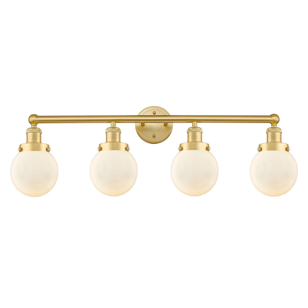 Innovations Edison 616-4W-SG-G201-6 Bath Vanity Light 34 in. wide - Satin Gold