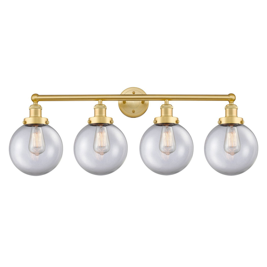 Innovations Edison 616-4W-SG-G202-8 Bath Vanity Light 34 in. wide - Satin Gold