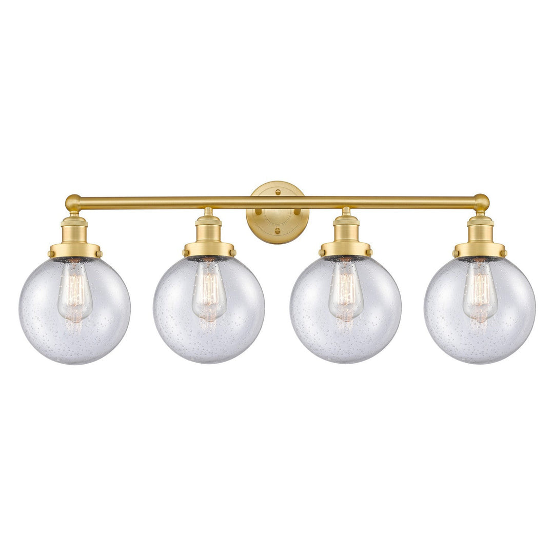 Innovations Edison 616-4W-SG-G204-8 Bath Vanity Light 34 in. wide - Satin Gold