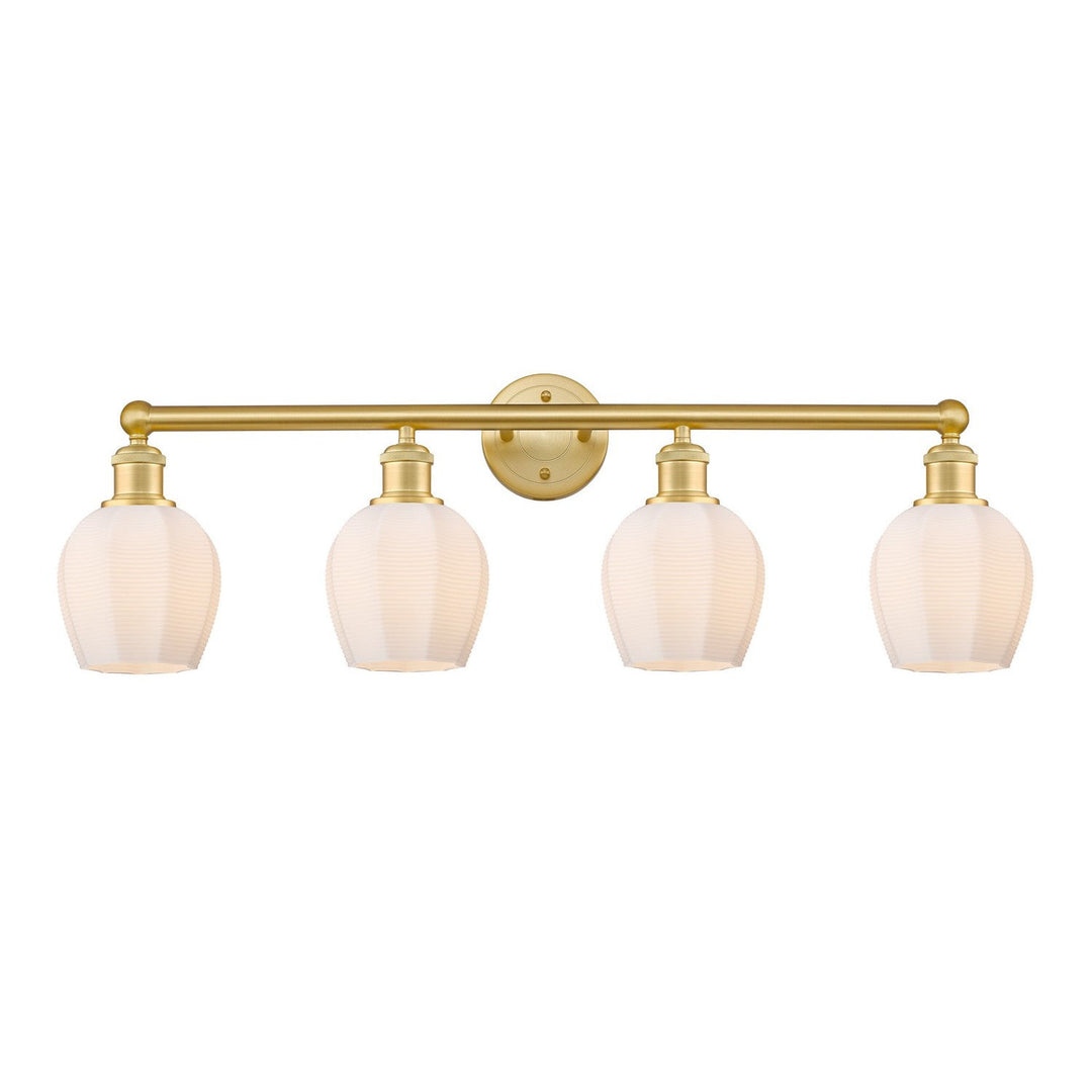 Innovations Edison 616-4W-SG-G461-6 Bath Vanity Light 33 in. wide - Satin Gold