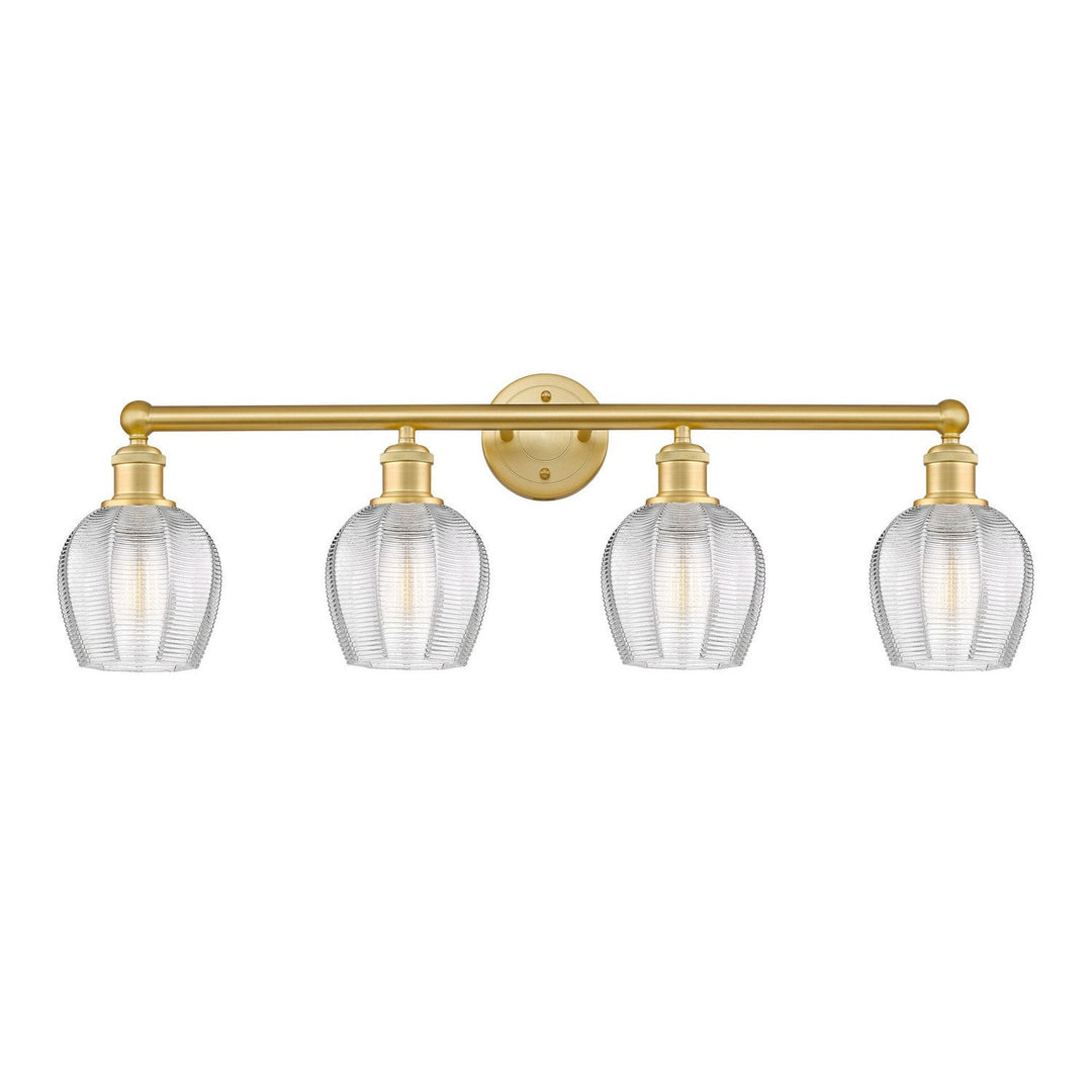 Innovations Edison 616-4W-SG-G462-6 Bath Vanity Light 33 in. wide - Satin Gold