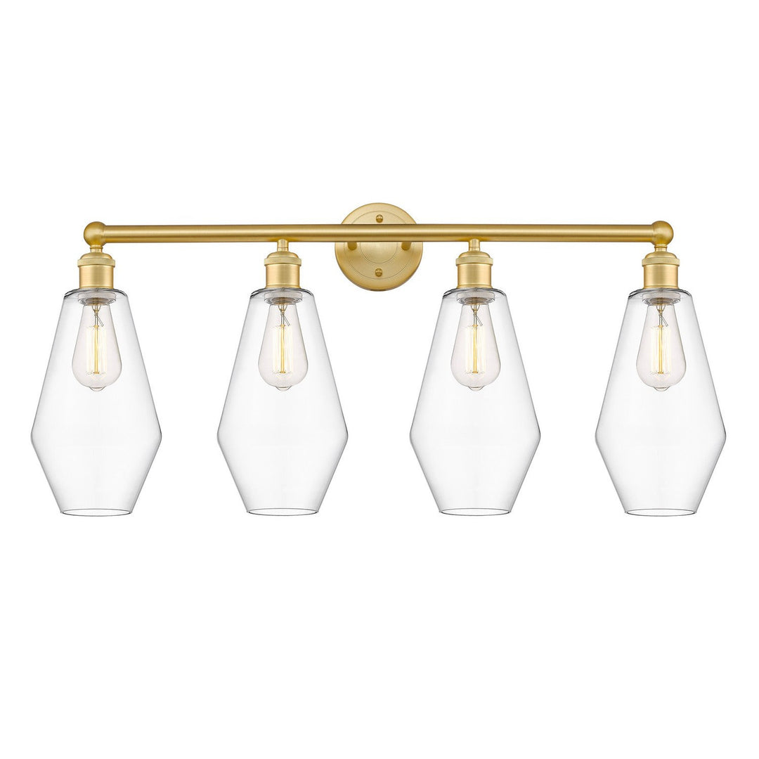 Innovations Downtown Urban 616-4W-SG-G652-7 Bath Vanity Light 34 in. wide - Satin Gold