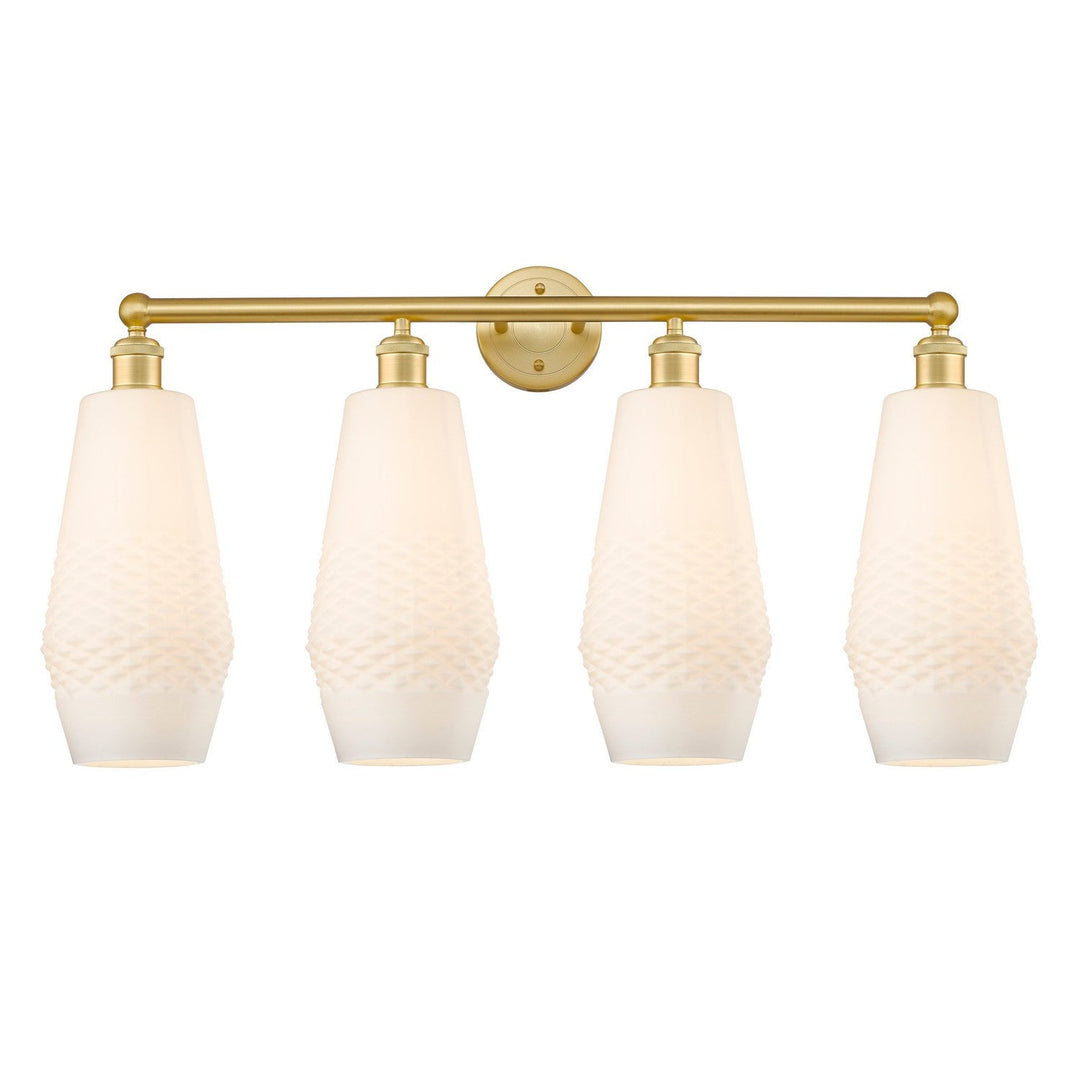 Innovations Downtown Urban 616-4W-SG-G681-7 Bath Vanity Light 34 in. wide - Satin Gold