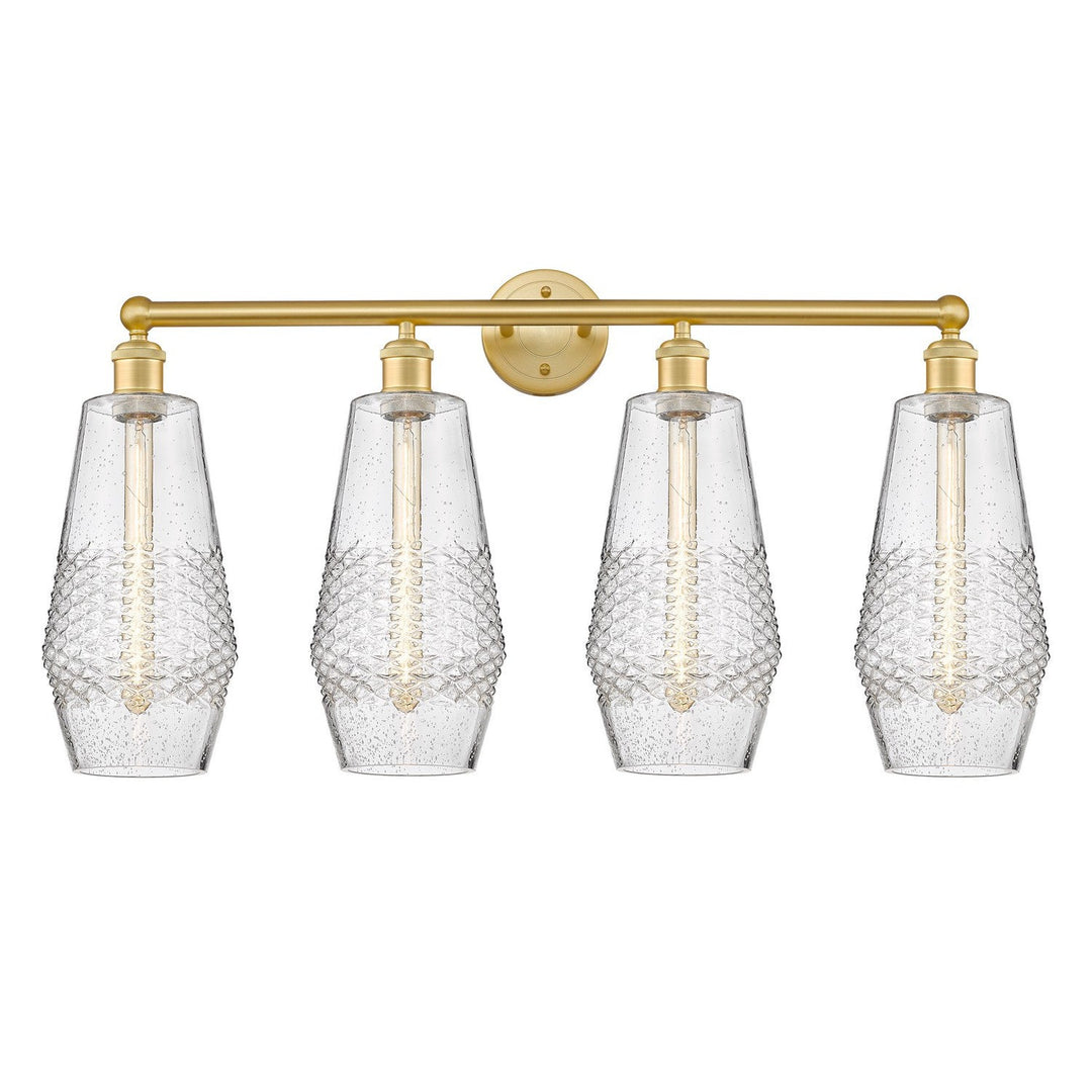 Innovations Downtown Urban 616-4W-SG-G684-7 Bath Vanity Light 34 in. wide - Satin Gold