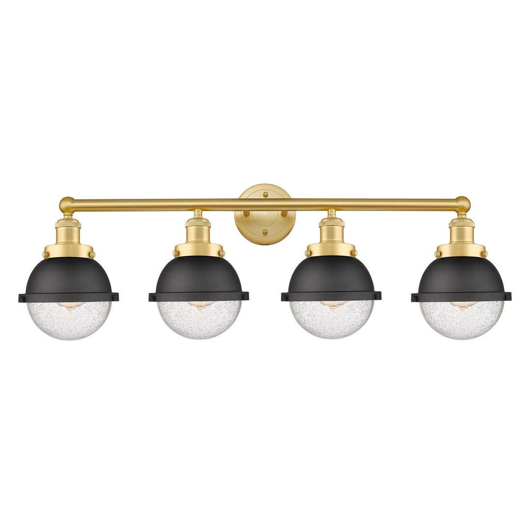 Innovations Downtown Urban 616-4W-SG-HFS-64-BK Bath Vanity Light 35 in. wide - Satin Gold