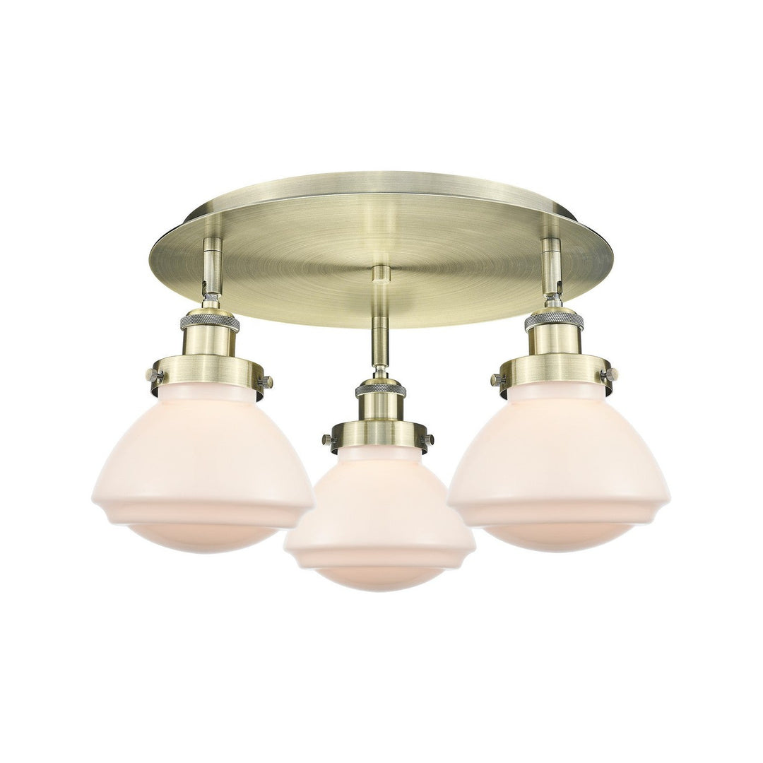 Innovations Downtown Urban 916-3C-AB-G321 Ceiling Light - Antique Brass
