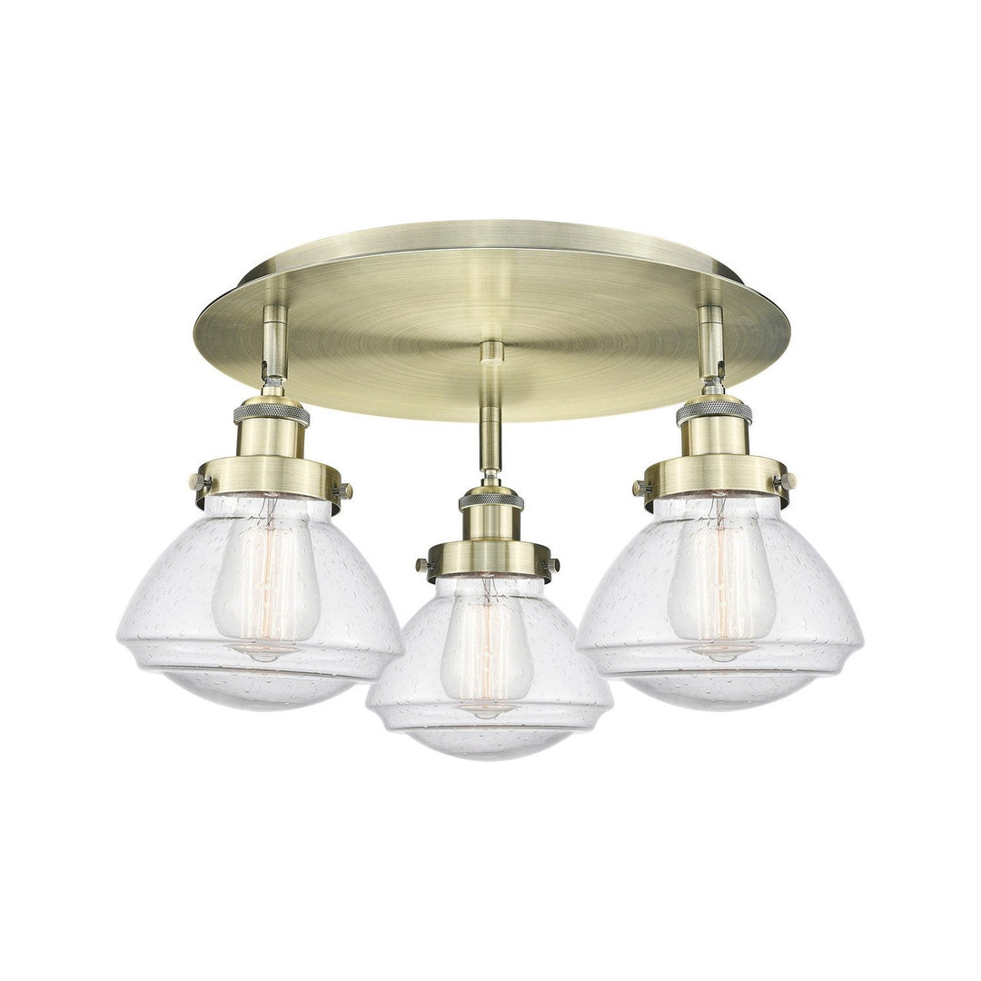 Innovations Downtown Urban 916-3C-AB-G324 Ceiling Light - Antique Brass