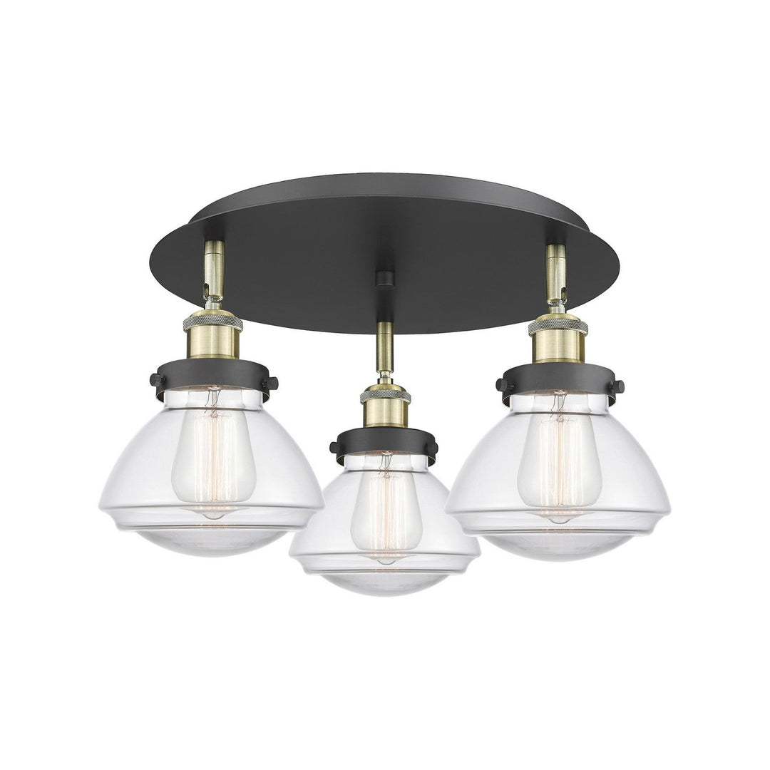 Innovations Downtown Urban 916-3C-BAB-G322 Ceiling Light - Black Antique Brass