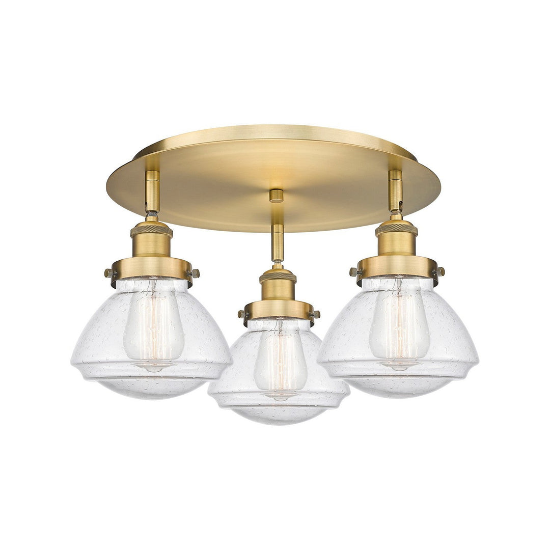 Innovations Downtown Urban 916-3C-BB-G324 Ceiling Light - Brushed Brass